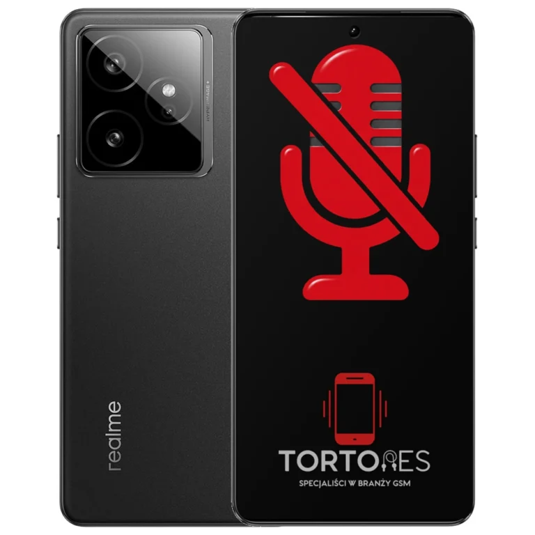 Realme GT 7 z symbolem mikrofonu - naprawa mikrofonu