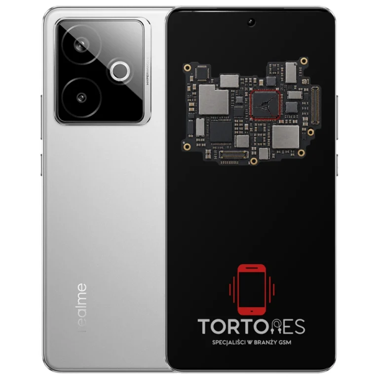 Realme GT 7T z ilustracją płyty głównej - naprawa płyty głównej