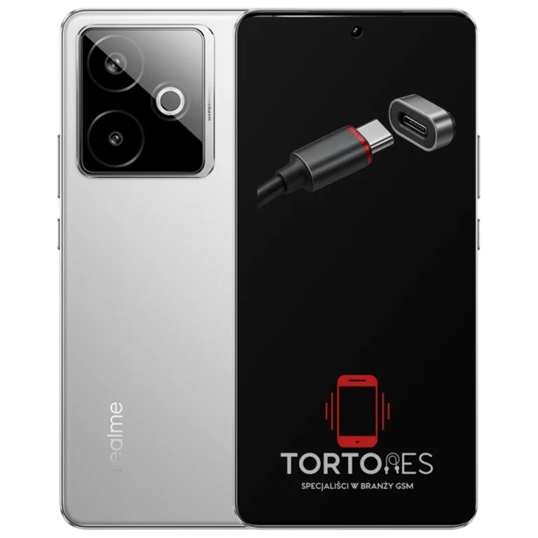 Realme GT 7T z ilustracją złącza ładowania - naprawa złącza ładowania