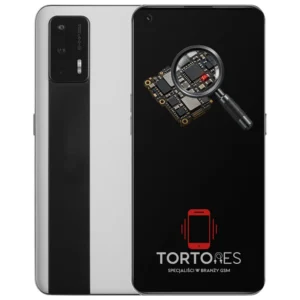 Realme GT 5G z symbolem diagnostyki - diagnoza telefonu