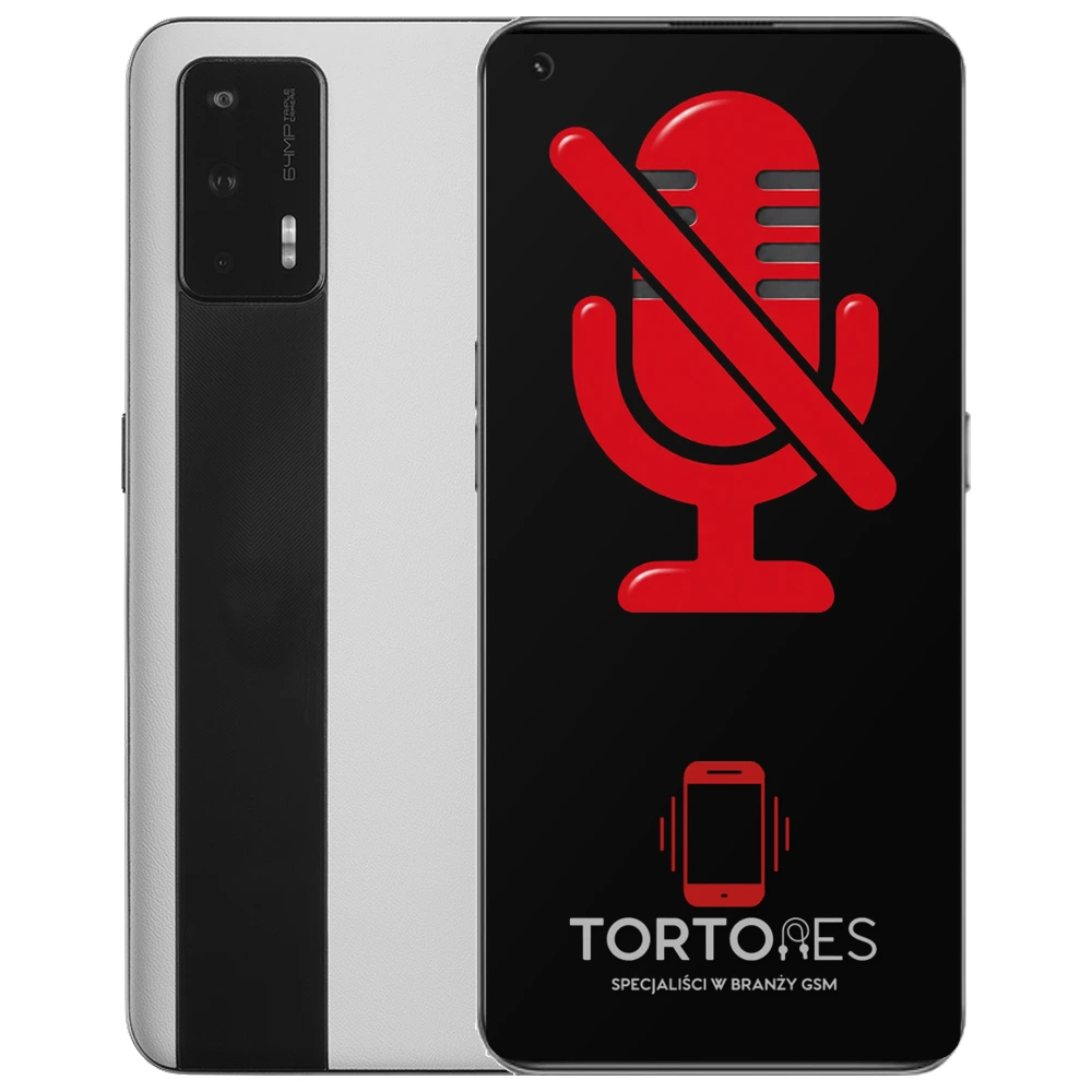 Realme GT 5G z symbolem mikrofonu - naprawa mikrofonu
