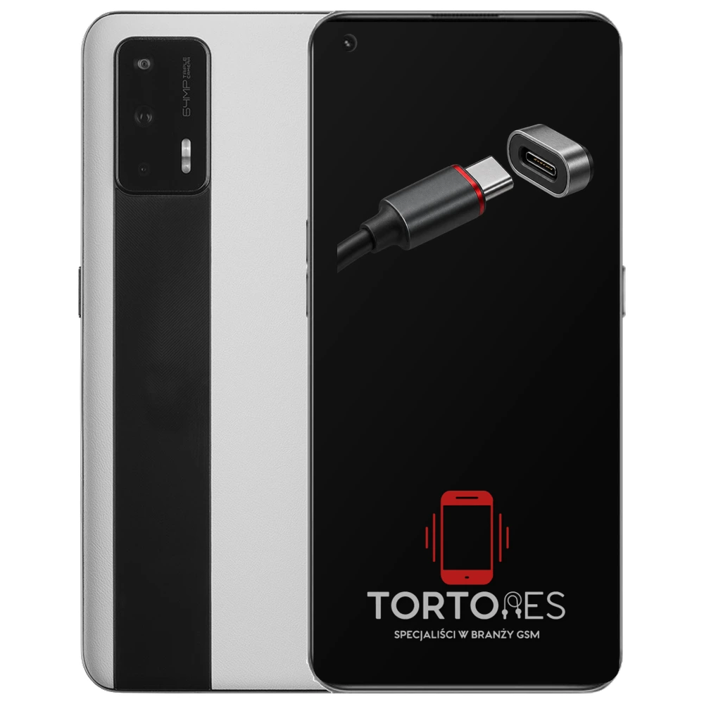 Realme GT 5G z ilustracją złącza ładowania - naprawa złącza ładowania
