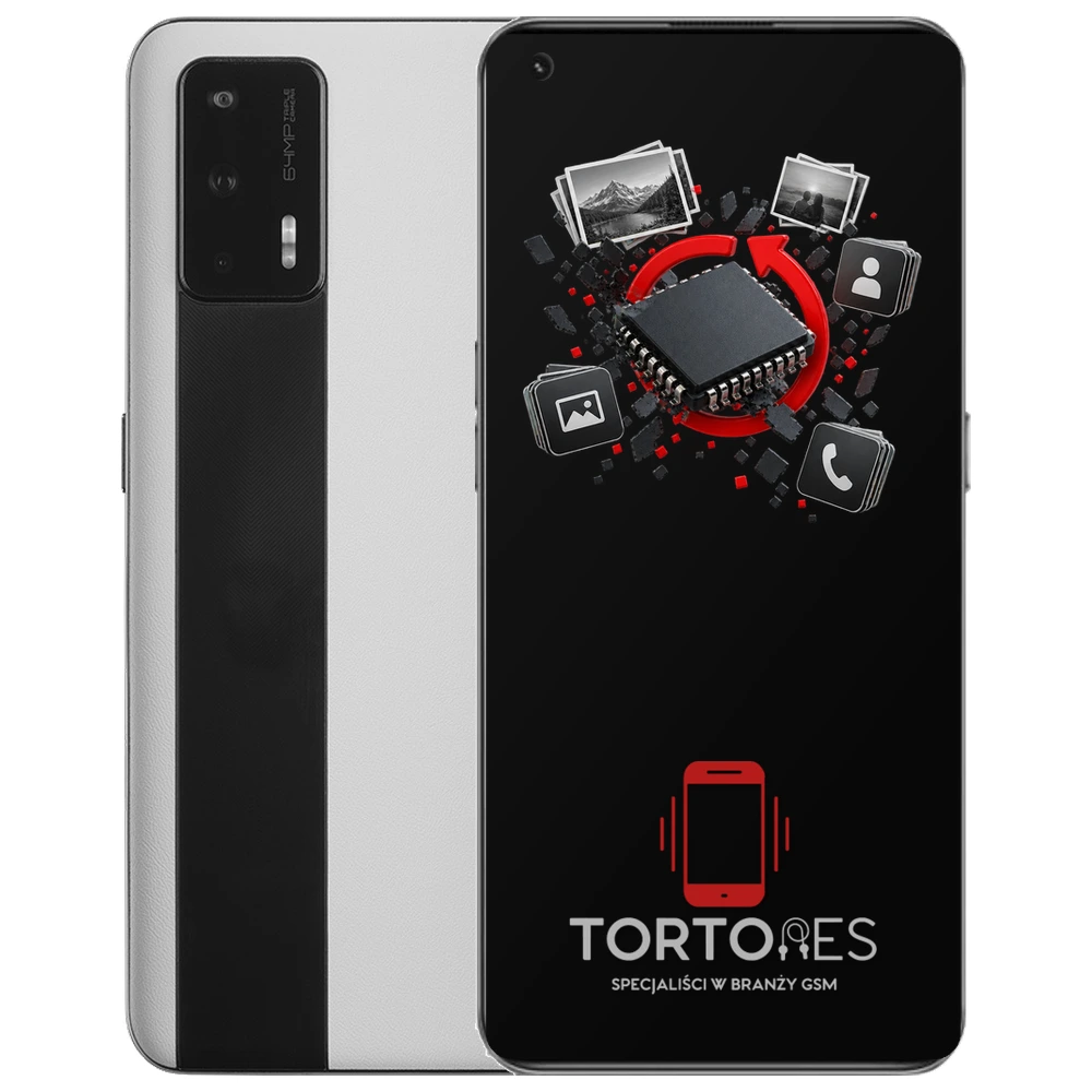 Realme GT 5G z ilustracją odzyskiwania danych - odzyskiwanie danych