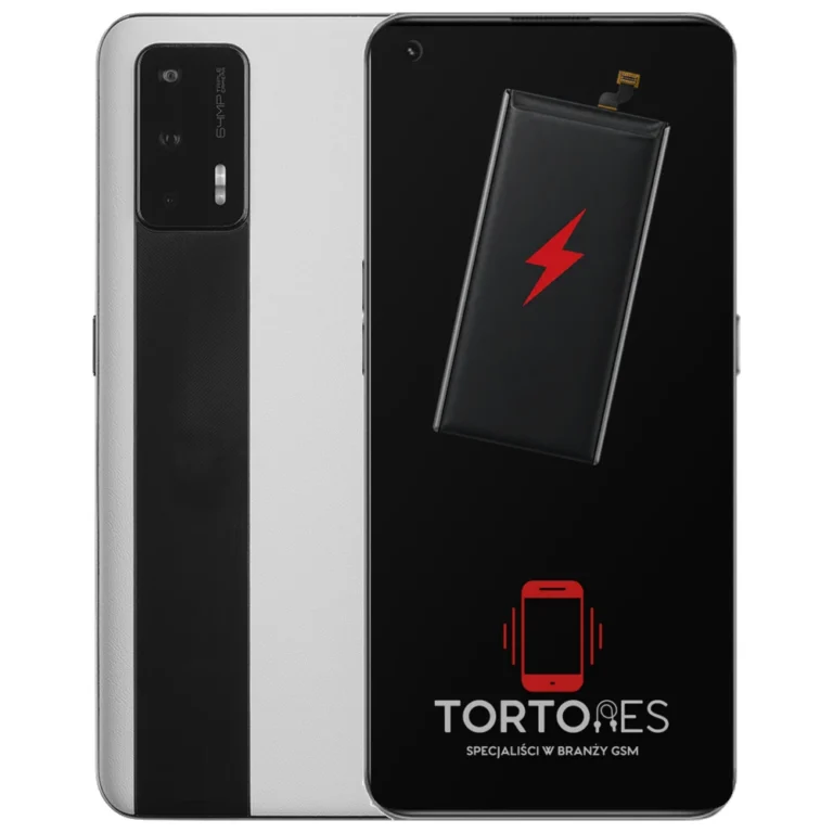 Realme GT 5G z ilustracją baterii - wymiana baterii