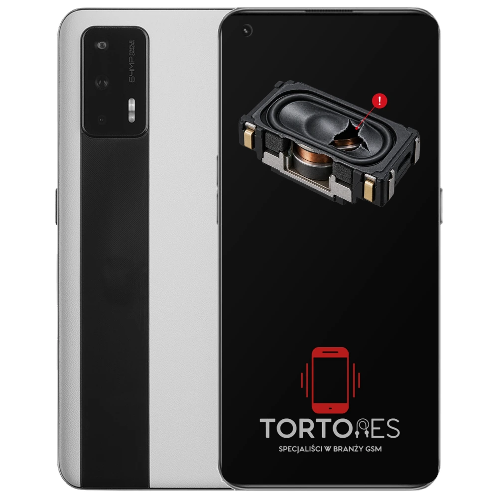 Realme GT 5G z symbolem głośnika multimedialnego - wymiana głośnika multimedialnego