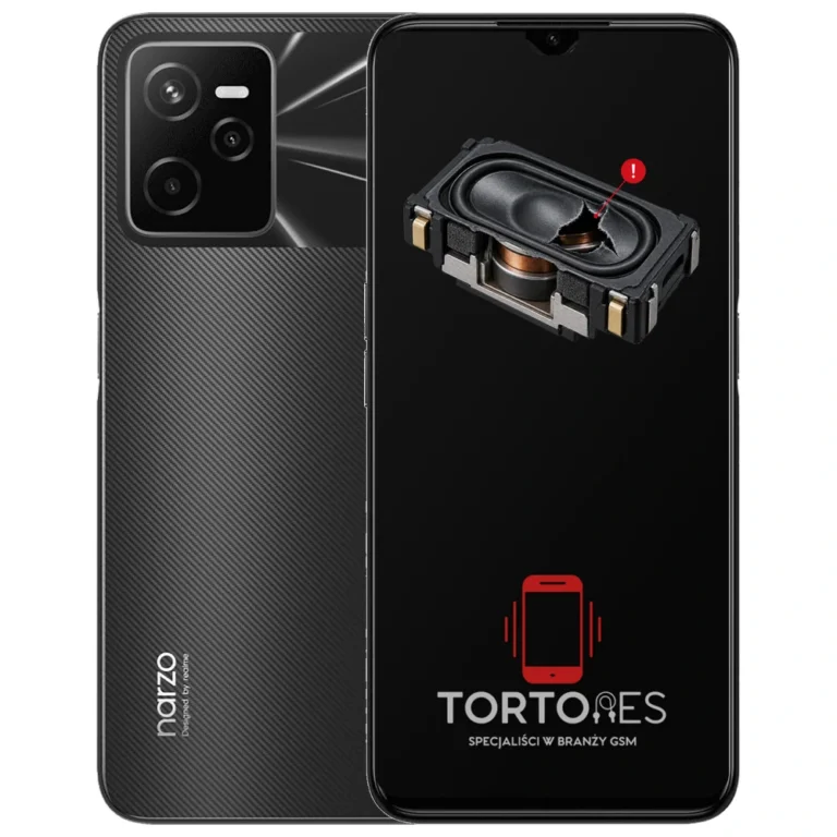 Realme Narzo 50A Prime z symbolem głośnika multimedialnego - wymiana głośnika multimedialnego