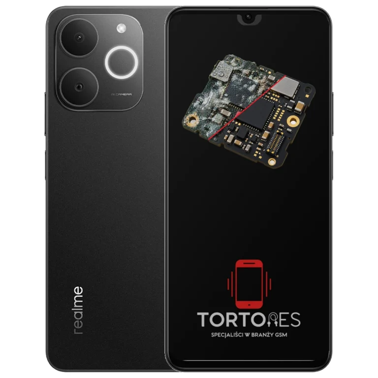 Realme Note 70T z ilustracją zalania - czyszczenie po zalaniu