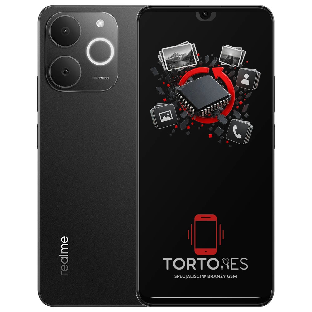 Realme Note 70T z ilustracją odzyskiwania danych - odzyskiwanie danych