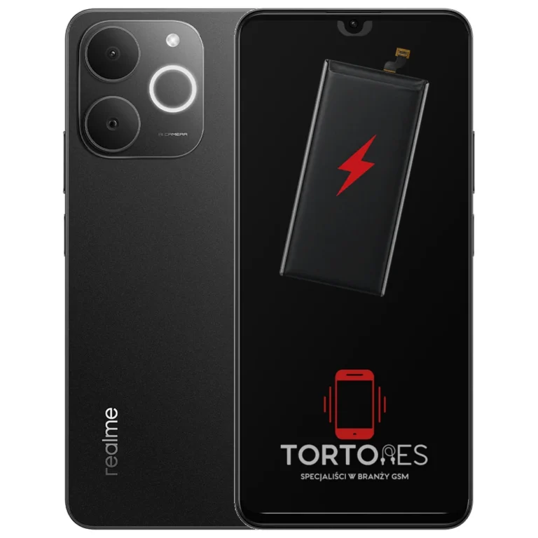 Realme Note 70T z ilustracją baterii - wymiana baterii
