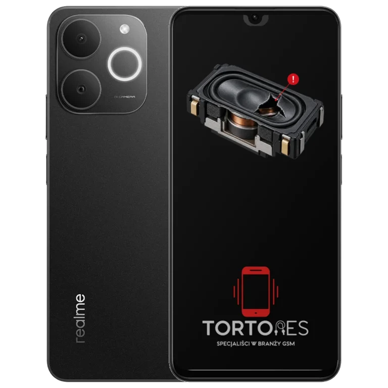Realme Note 70T z symbolem głośnika multimedialnego - wymiana głośnika multimedialnego
