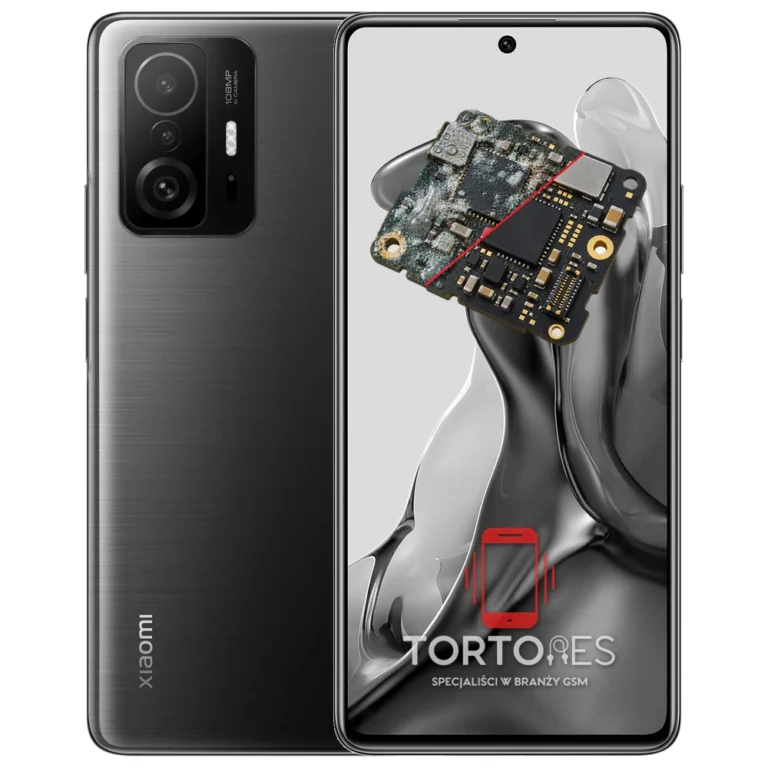 Xiaomi 11T z ilustracją zalania - czyszczenie po zalaniu