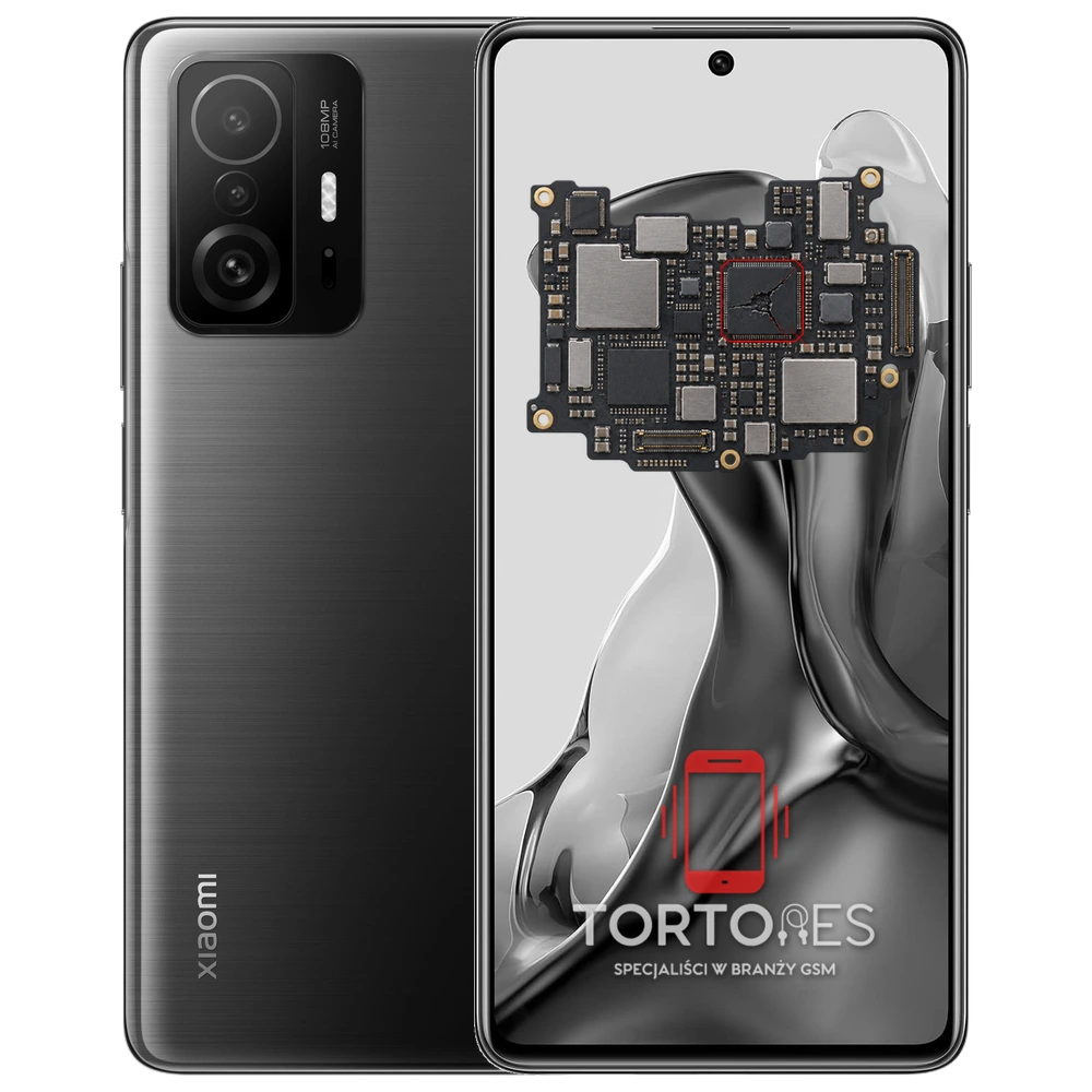 Xiaomi 11T z ilustracją płyty głównej - naprawa płyty głównej