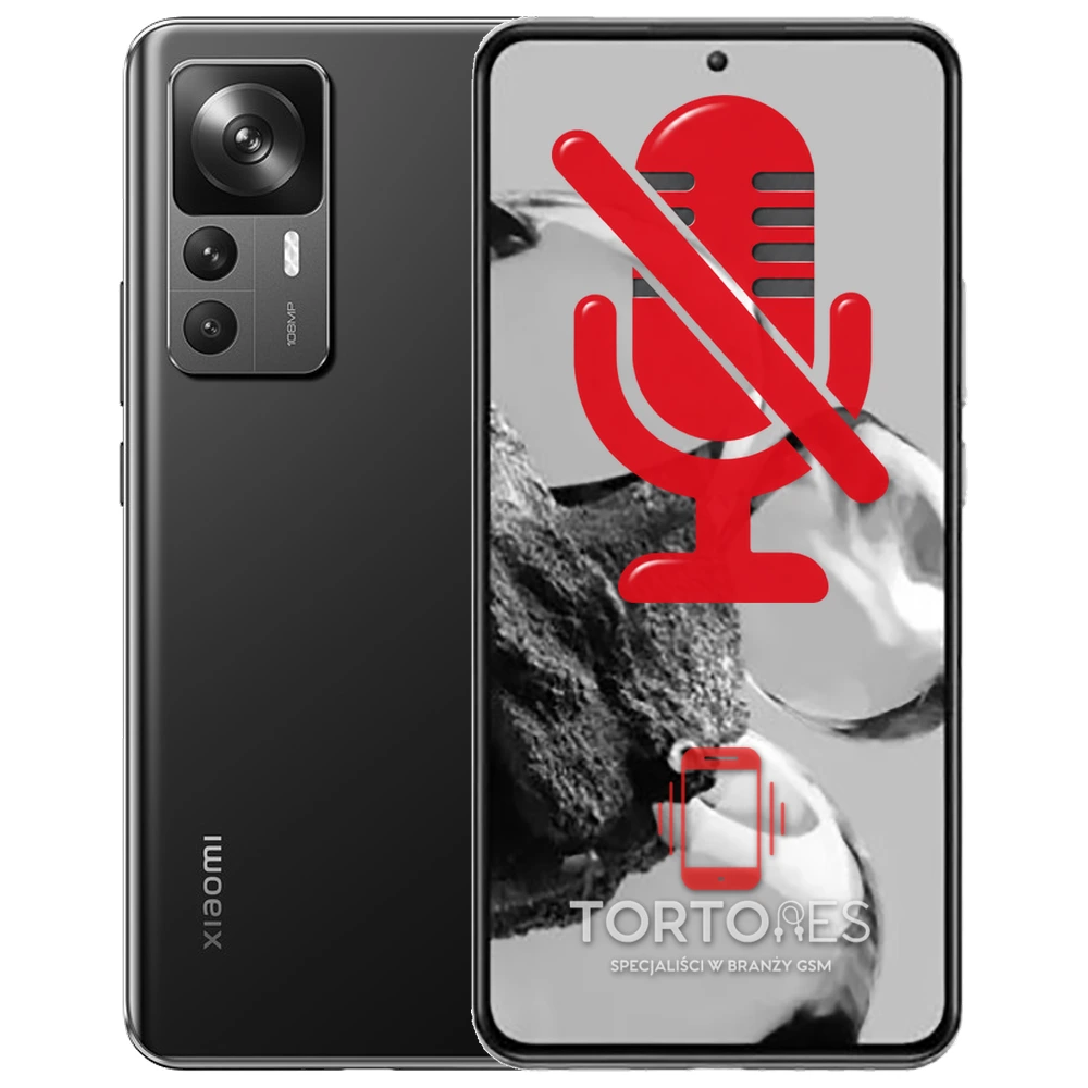 Xiaomi 12T z symbolem mikrofonu - naprawa mikrofonu