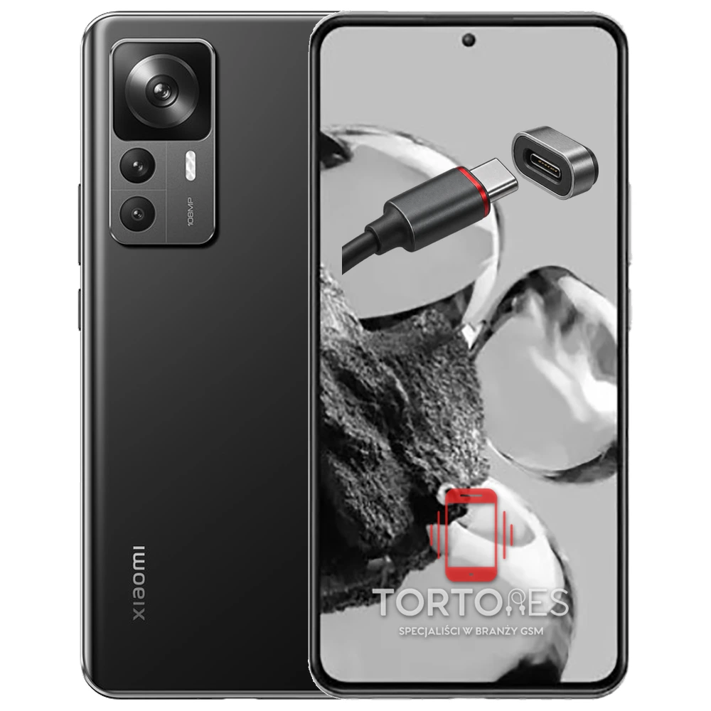 Xiaomi 12T z ilustracją złącza ładowania - naprawa złącza ładowania