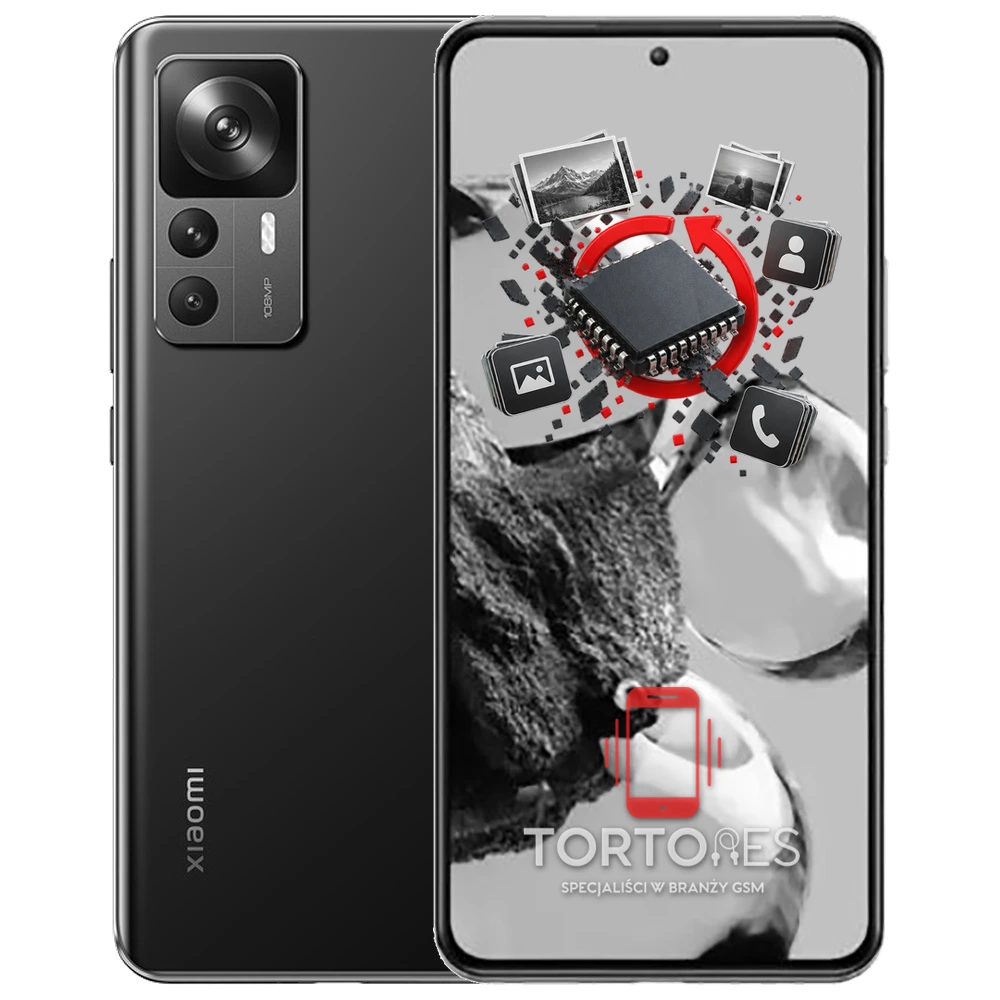 Xiaomi 12T z ilustracją odzyskiwania danych - odzyskiwanie danych