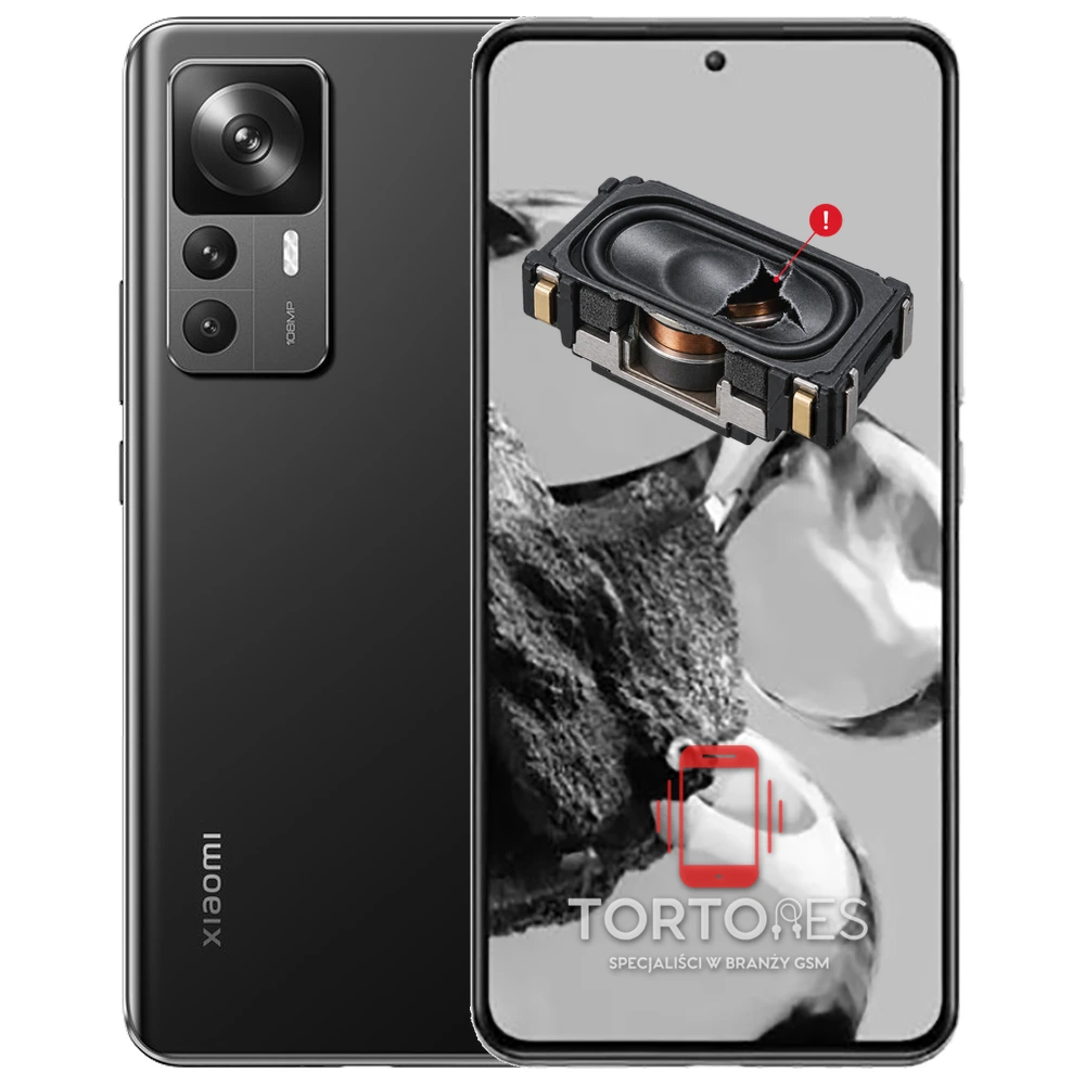 Xiaomi 12T z symbolem głośnika multimedialnego - wymiana głośnika multimedialnego