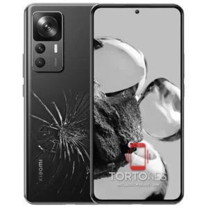 Xiaomi 12T z ilustracją pękniętej tylnej klapki - wymiana zbitej klapki