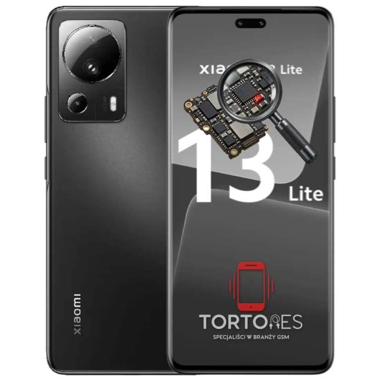 Xiaomi 13 Lite z symbolem diagnostyki - diagnoza telefonu