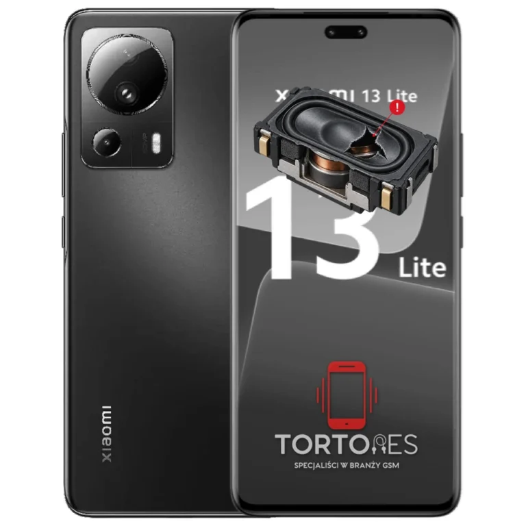 Xiaomi 13 Lite z symbolem głośnika multimedialnego - wymiana głośnika multimedialnego