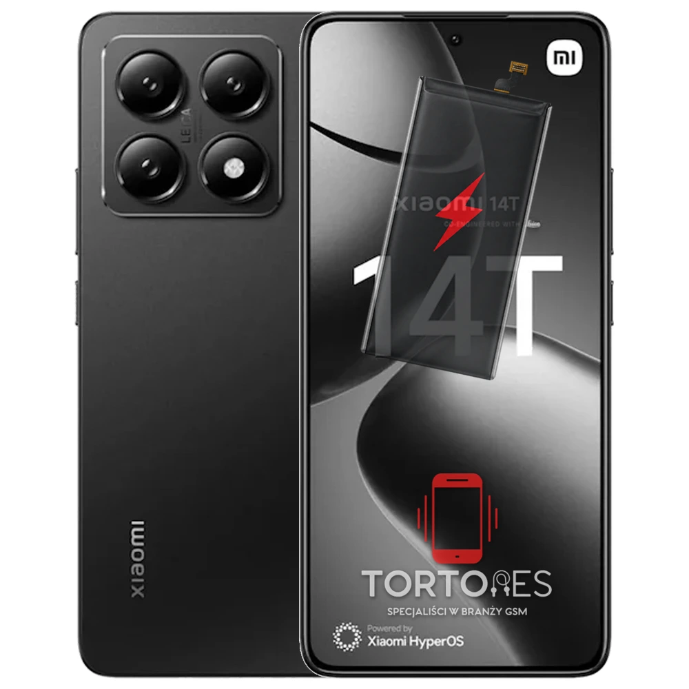 Xiaomi 14T z ilustracją baterii - wymiana baterii