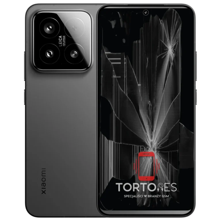 Xiaomi 15 z ilustracją pękniętego wyświetlacza - wymiana zbitego wyświetlacza