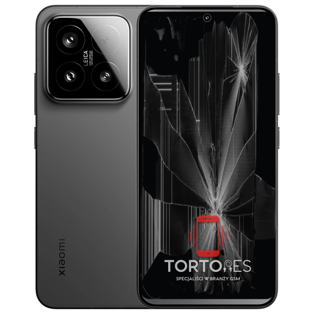 Xiaomi 15 z ilustracją pękniętego wyświetlacza - wymiana zbitego wyświetlacza