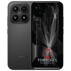 Xiaomi 17 z ilustracją pękniętego wyświetlacza - wymiana zbitego wyświetlacza
