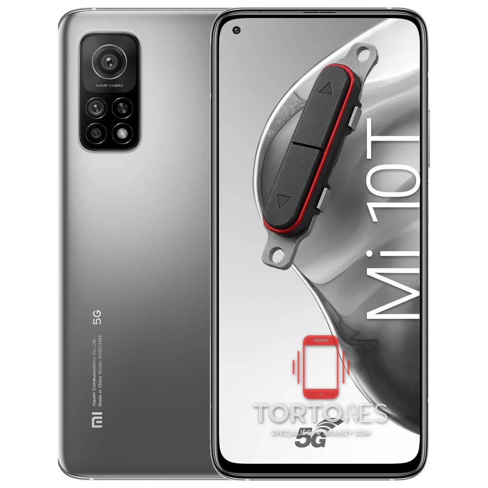 Xiaomi Mi 10T z symbolem przycisków - naprawa przycisków włączania i głośności