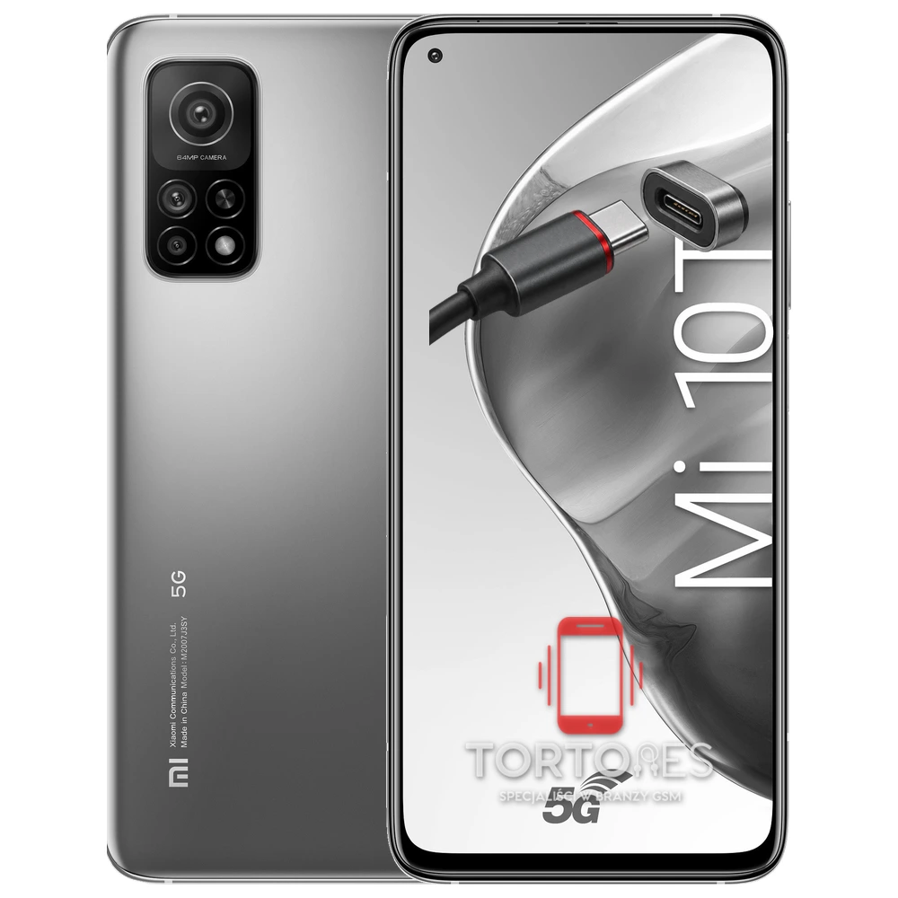 Xiaomi Mi 10T z ilustracją złącza ładowania - naprawa złącza ładowania