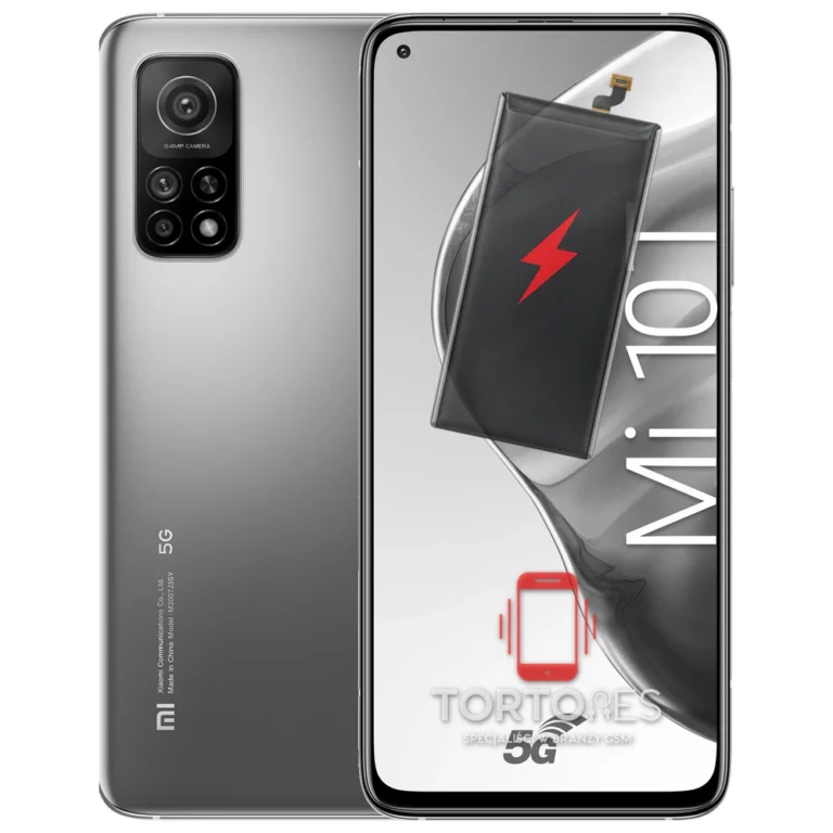 Xiaomi Mi 10T z ilustracją baterii - wymiana baterii