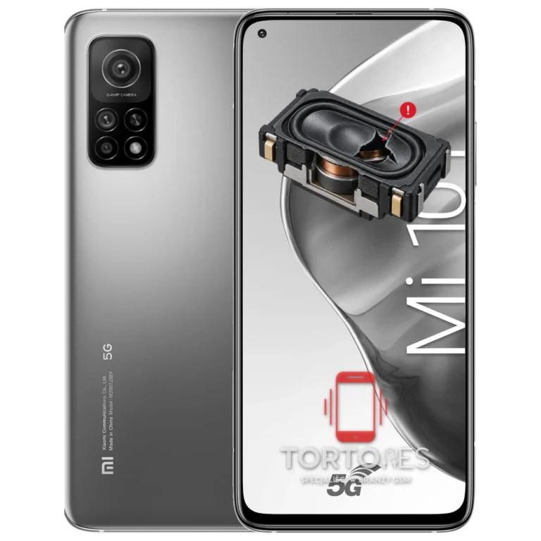 Xiaomi Mi 10T z symbolem głośnika multimedialnego - wymiana głośnika multimedialnego