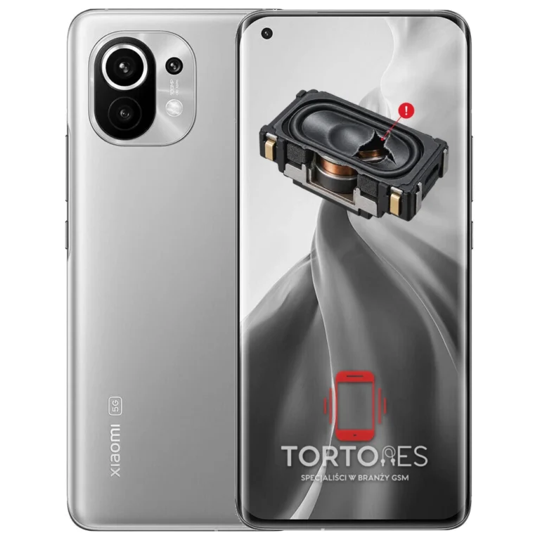 Xiaomi Mi 11 z symbolem głośnika multimedialnego - wymiana głośnika multimedialnego