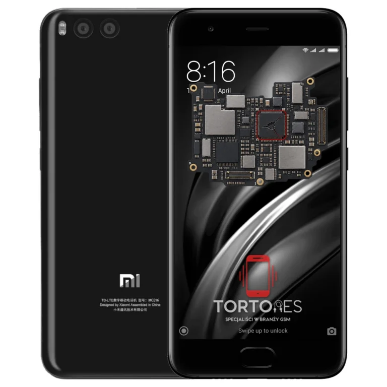 Xiaomi Mi 6 z ilustracją płyty głównej - naprawa płyty głównej