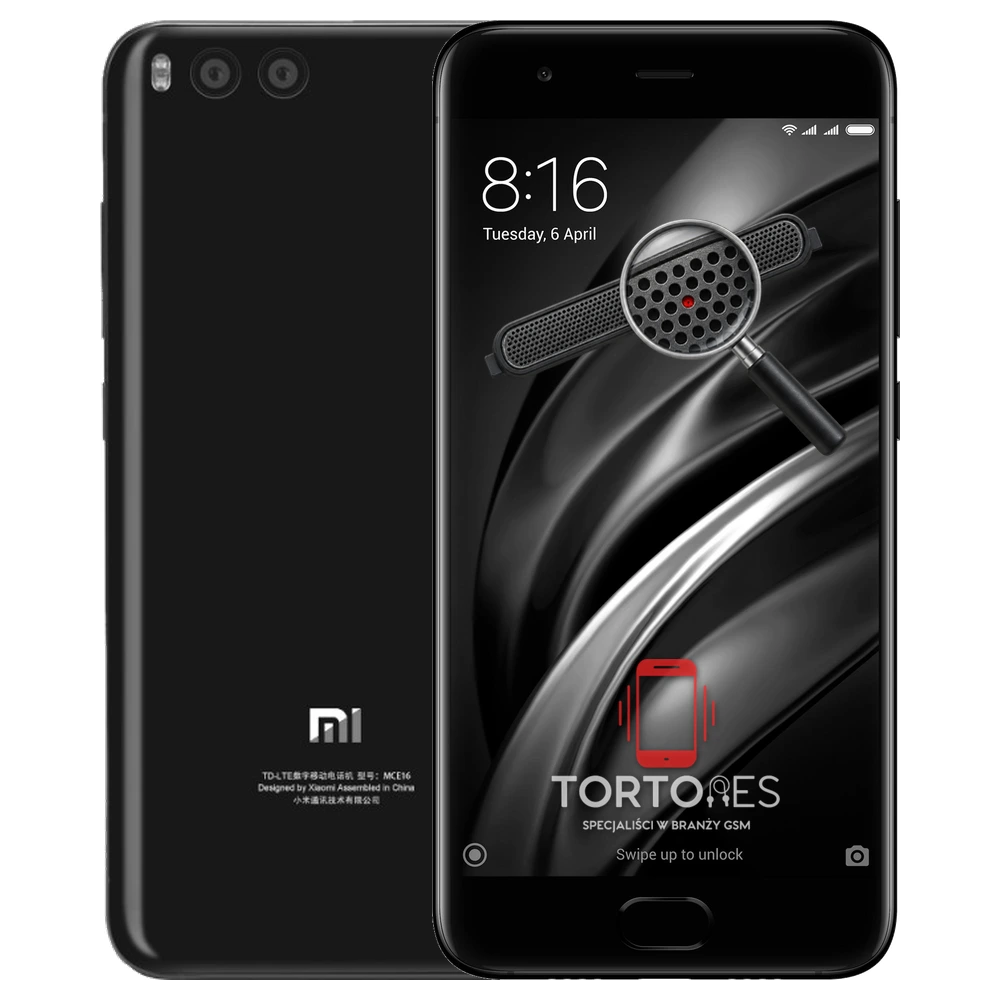 Xiaomi Mi 6 z symbolem głośnika rozmów - wymiana głośnika rozmów