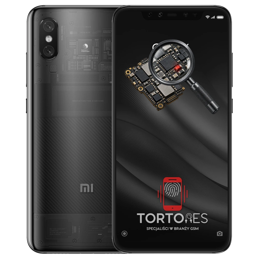 Xiaomi Mi 8 Pro z symbolem diagnostyki - diagnoza telefonu