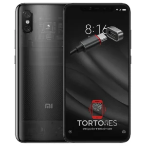 Xiaomi Mi 8 Pro z ilustracją złącza ładowania - naprawa złącza ładowania