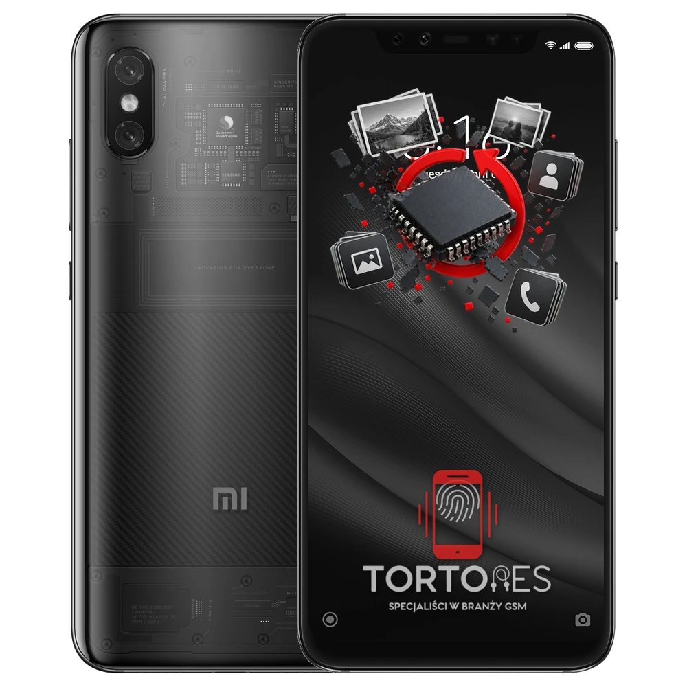 Xiaomi Mi 8 Pro z ilustracją odzyskiwania danych - odzyskiwanie danych