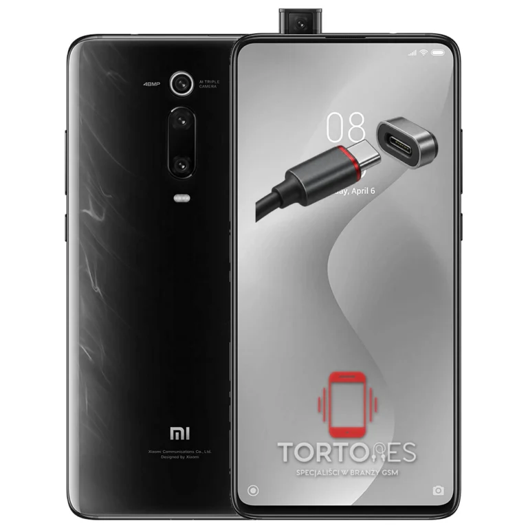 Xiaomi Mi 9T z ilustracją złącza ładowania - naprawa złącza ładowania