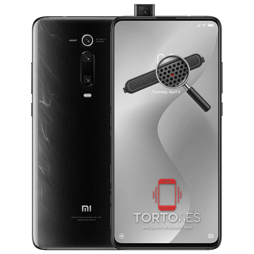 Xiaomi Mi 9T z symbolem głośnika rozmów - wymiana głośnika rozmów