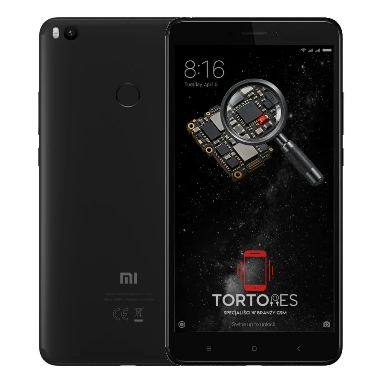 Xiaomi Mi Max 2 z symbolem diagnostyki - diagnoza telefonu