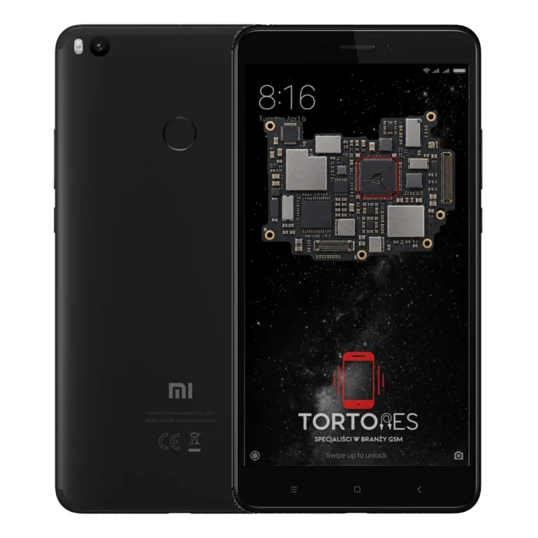 Xiaomi Mi Max 2 z ilustracją płyty głównej - naprawa płyty głównej