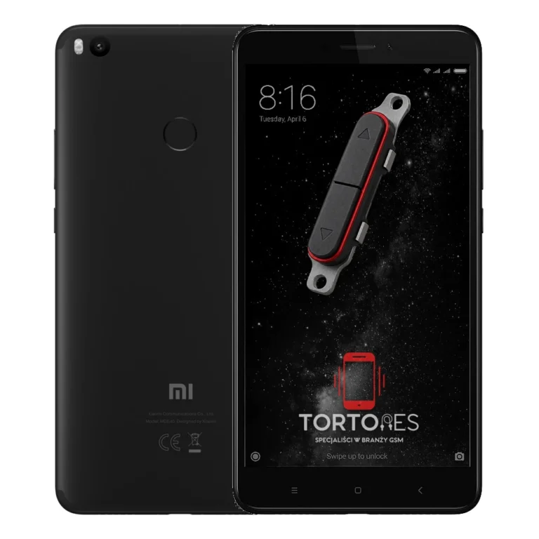 Xiaomi Mi Max 2 z symbolem przycisków - naprawa przycisków włączania i głośności