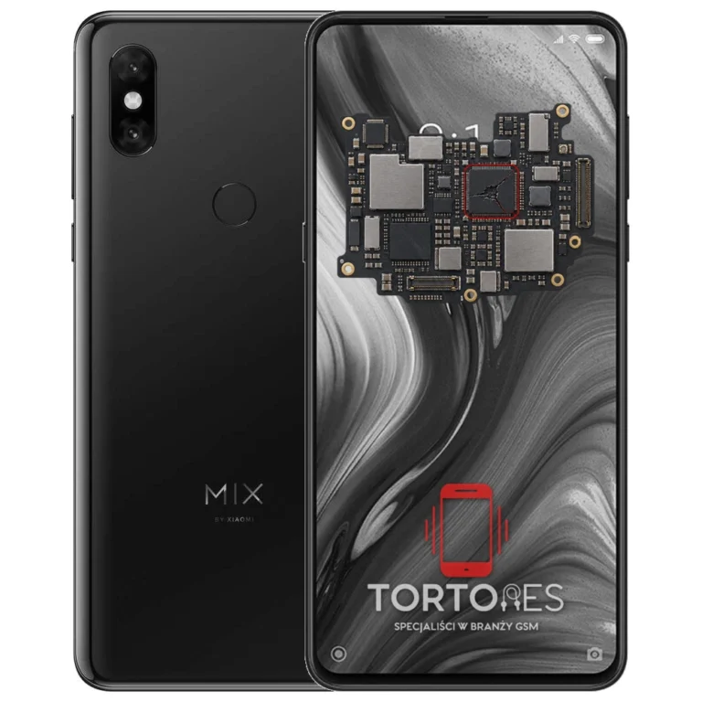 Xiaomi Mi MIX 3 z ilustracją płyty głównej - naprawa płyty głównej