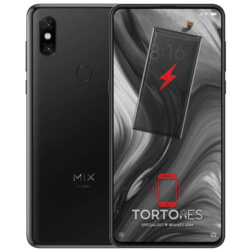 Xiaomi Mi MIX 3 z ilustracją baterii - wymiana baterii