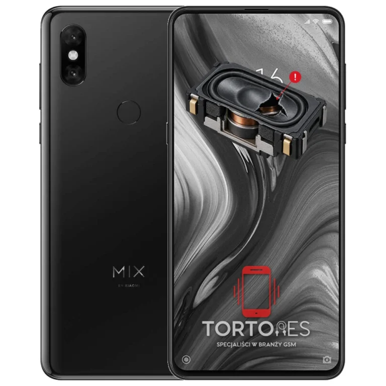 Xiaomi Mi MIX 3 z symbolem głośnika multimedialnego - wymiana głośnika multimedialnego