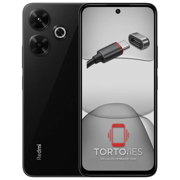 Redmi 13 z ilustracją złącza ładowania - naprawa złącza ładowania