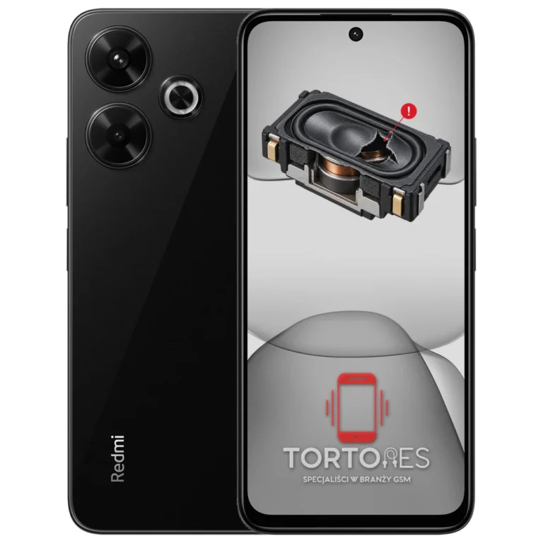 Redmi 13 z symbolem głośnika multimedialnego - wymiana głośnika multimedialnego
