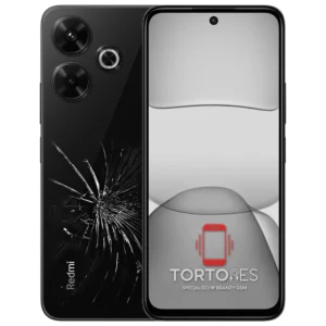 Redmi 13 z ilustracją pękniętej tylnej klapki - wymiana zbitej klapki