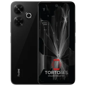 Redmi 13 z ilustracją pękniętego wyświetlacza - wymiana zbitego wyświetlacza