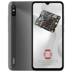 Redmi 9AT z ilustracją zalania - czyszczenie po zalaniu